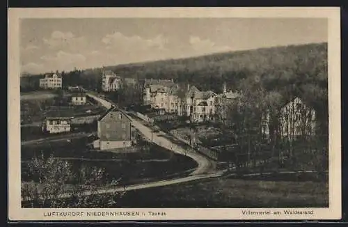 AK Niedernhausen i. Taunus, Luftkurort, Villenviertel am Waldesrand