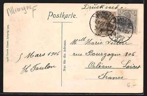 AK Mannheim, Die Rheinbrücke