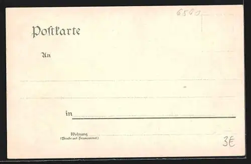 AK Mainz, Gutenbergdenkmal und Dom