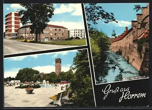 AK Horrem / Kerpen, Altersheim, Anlagen, Burg Hemmersbach