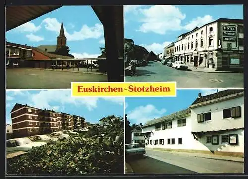 AK Euskirchen-Stotzheim, Hotel Zweiffel, Strassenpartie