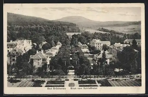 AK Bad Brückenau, Blick vom Schlosshotel