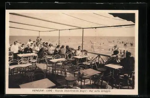AK Venezia, Lido, Grande Stabilimento Bagni, Bar sulla spiaggia
