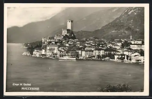 AK Malcesine /Lago di Garda, Ortsansicht am Seeufer