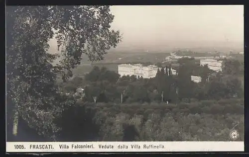 AK Frascati, Villa Falconieri, Veduta della Villa Ruffinella