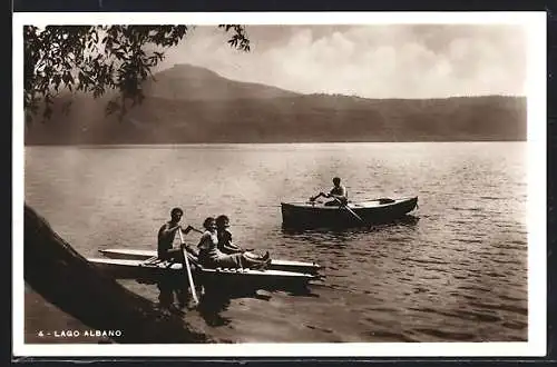 AK Albano Laziale, Lago Albano, Barca a remi