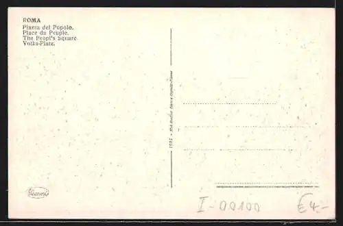 AK Roma, Piazza del Popolo