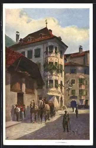 Künstler-AK Bozen, Batzenhäusl