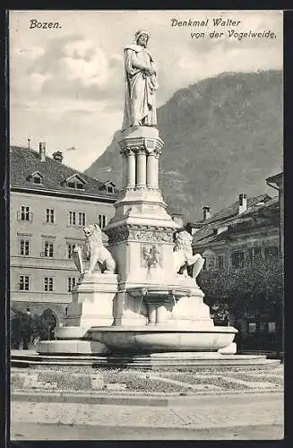 AK Bozen, Denkmal Walter von der Vogelweide