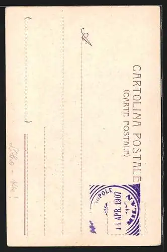 Lithographie Milano, Arco dellla Pace o del Sempione