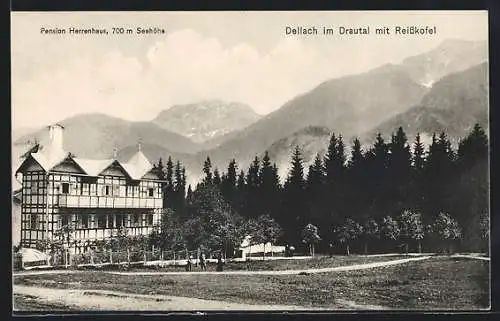 AK Dellach im Drautal, Hotel-Pension Herrenhaus, Reisskofel