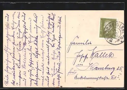 AK Julbach /O.-Oe., Hinterschiffl mit dem Zollamt