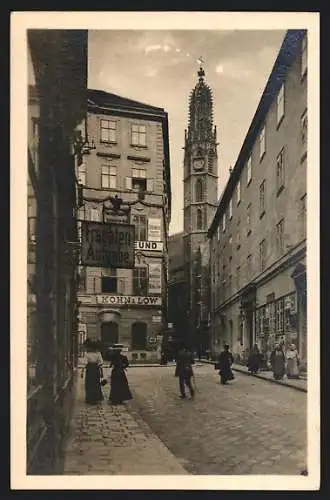 AK Wien, Salvatorgasse, Strassenansicht