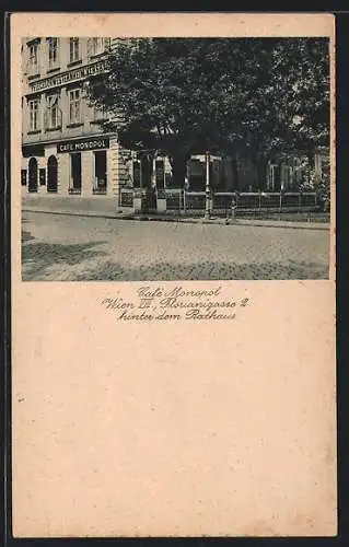 AK Wien VIII, Café Monipol in der Florianigasse 2