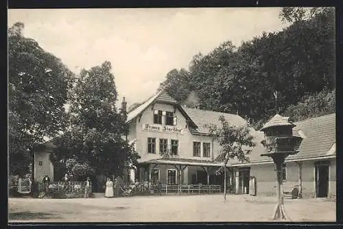 AK Weidlingbach, Cafe-Restaurant u. eigene Meierei zur Schiessstätte