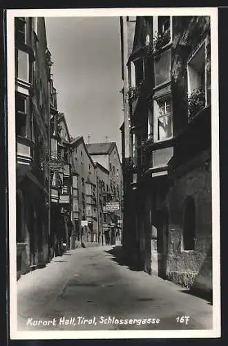 AK Hall in Tirol, Partie in der Schlossergasse