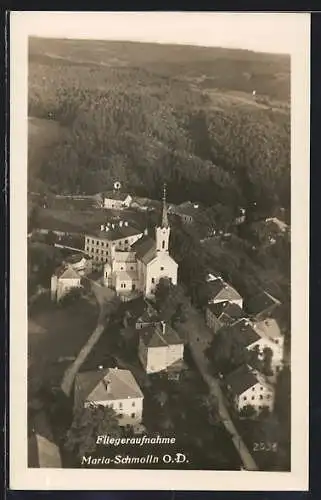 AK Maria-Schmolln /O.-D., Gesamtansicht vom Flugzeug aus