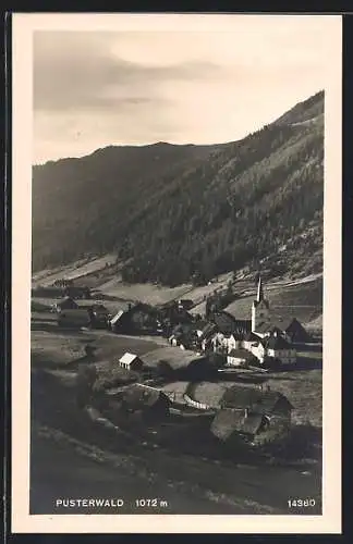 AK Pusterwald, Gesamtansicht mit Bergblick