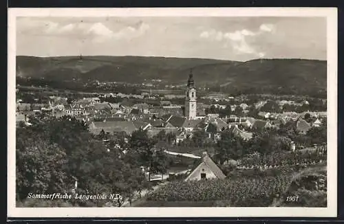 AK Langenlois /N. D., Teilansicht von oben