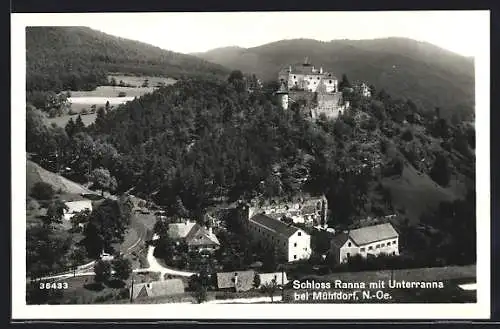 AK Mühldorf /N.-Oe., Schloss Ranna mit Unterranna