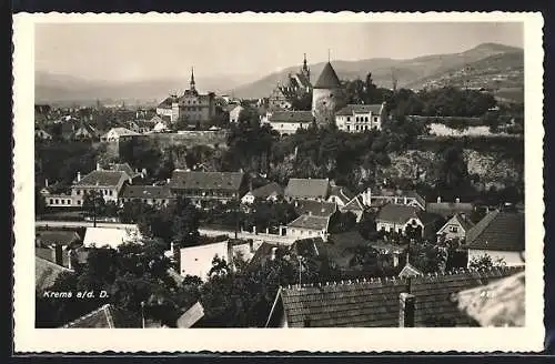 AK Krems a. d. D., Teilansicht mit Kirche