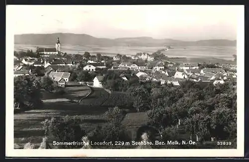 AK Loosdorf /Bez. Melk, Teilansicht mit Kirche