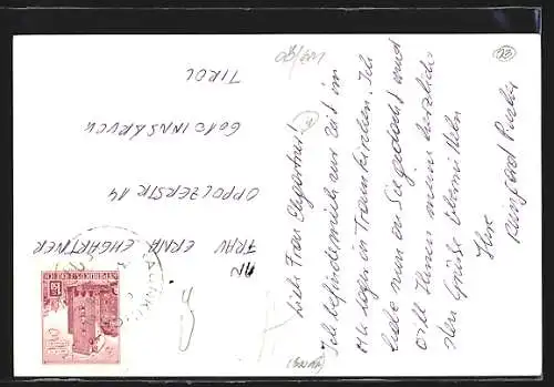 AK Traunkirchen, das Ferienheim mit gewaltigem Bergpanorama