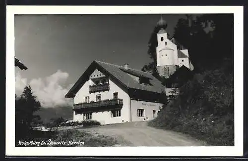 AK Lurnfeld /Kärnten, Pusarnitz, Gasthof zur Hohenburg