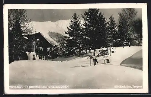 AK Tschagguns, Jugendheim Junkersboden im Schnee
