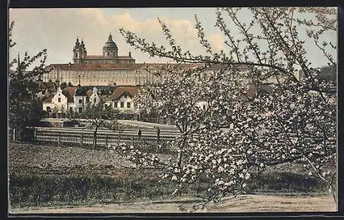 AK Melk a. d. Donau /Wachau, Ortspartie mit Stift