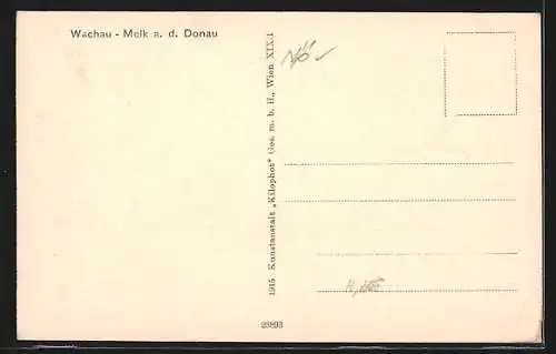 AK Melk a. d. Donau /Wachau, Ortspartie mit Stift