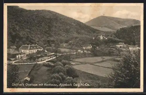 AK Aggsbach Dorf /N.-Oe., Gasthaus Lechner mit Karthause