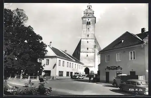 AK Kilb, Partie an der Kirche