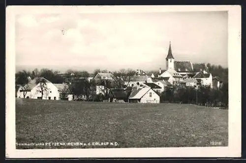 AK Petzenkirchen a. d. Erlauf, Teilansicht mit Kirche