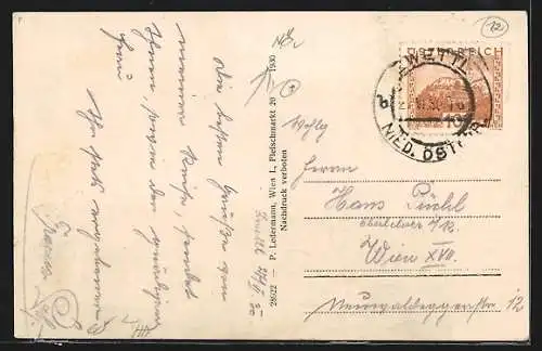 AK Zwettl /N.-Oe., Gesamtansicht mit Kirche