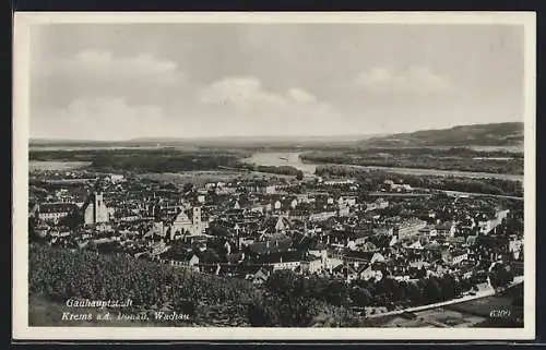 AK Krems a. d. Donau /Wachau, Teilansicht mit Kirche