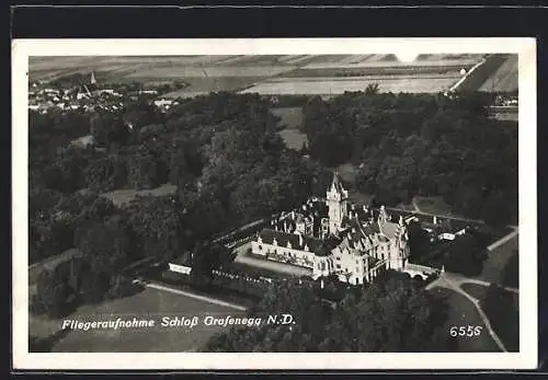 AK Grafenegg /N.-D., Schloss Grafenegg, Fliegeraufnahme