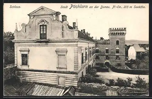 AK Pöchlarn a. d. Donau, Ansicht vom Schloss