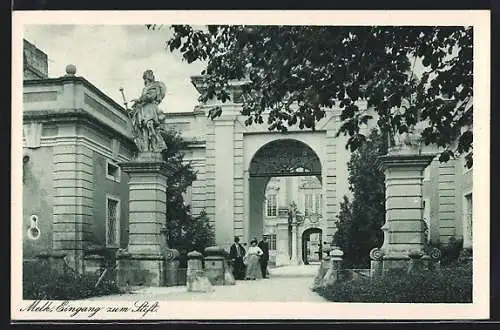 AK Melk, Eingang zum Stift