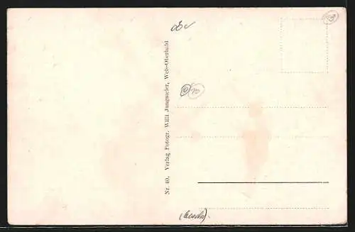 AK Wels, Teilansicht mit Kirche und Strassenpartie