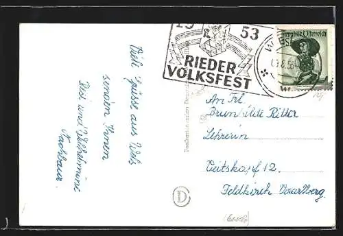 AK Wels /O.-Oe., Teilansicht mit Kirche