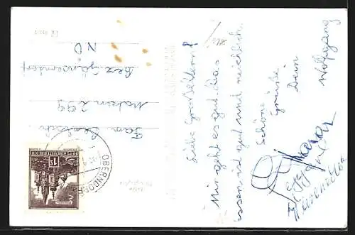 AK Oberndorf a. d. Melk, Teilansicht mit Kirche