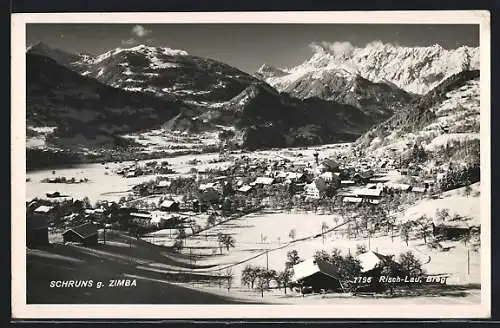 AK Schruns g. Zimba, Teilansicht im Schnee