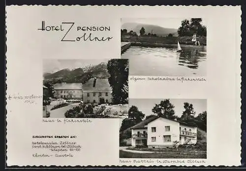 AK Villach, Müllnern, Hotel-Pension Zollner, Haus in Finkenstein, Schwimmbad, Haus Matthis in Warmbad Villach