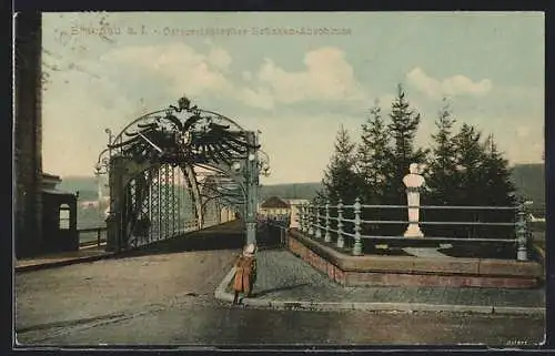 AK Braunau a. I., Österreichischer Brücken-Abschluss