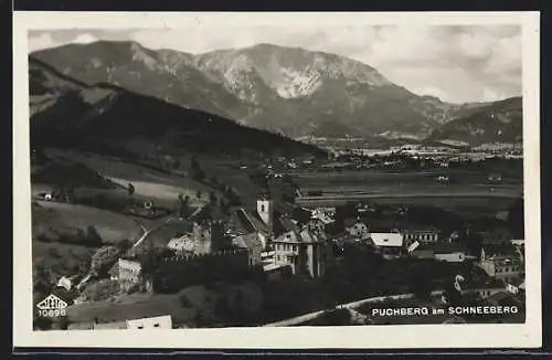 AK Puchberg am Schneeberg, Ortsansicht aus der Vogelschau