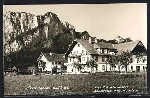 AK St. Lorenz am Mondsee, Ferienheim, Bes. Joh. Stabauer