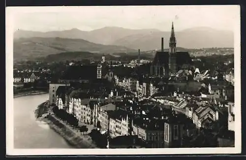 Foto-AK Steyr, Teilansicht des Ortes
