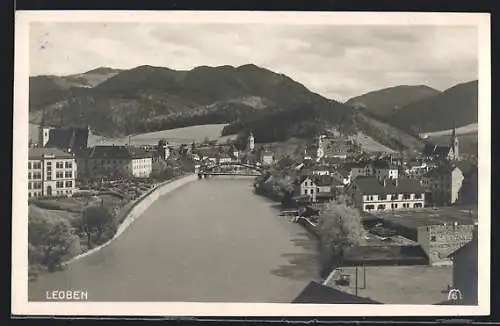 AK Leoben, Teilansicht mit Flusspartie