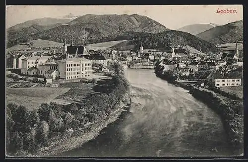 AK Leoben, Ortsansicht vom Fluss aus